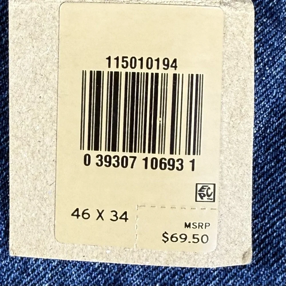Levis 501 Original Fit Denim Jeans Mens 46x34 Straight Leg Button Fly Cotton NWT